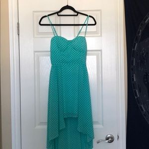 Retro - Pin Up - 20s High Low Spotted Dress